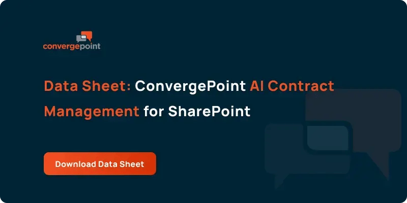 Data Sheet_ ConvergePoint AI Contract Management for SharePoint