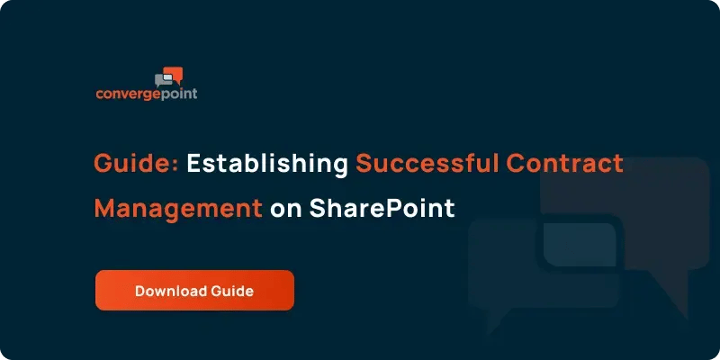 Guide_ Establishing Successful Contract Management on SharePoint