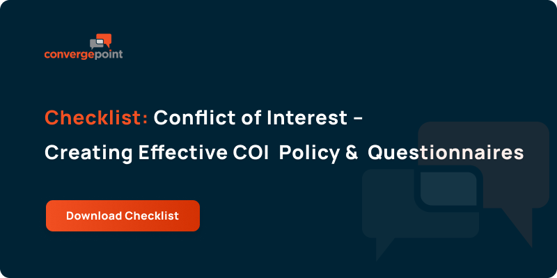 Checklist: Conflict of Interest – Creating Effective COI Policy and Questionnaire