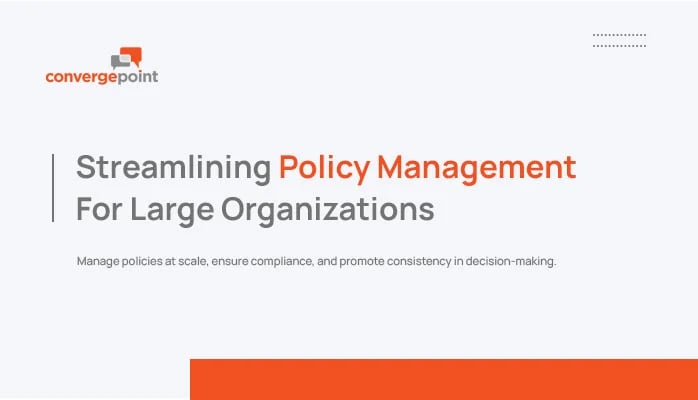 Streamlining policy management for large organizations