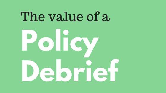 The-Value-of-a-Policy-Debrief
