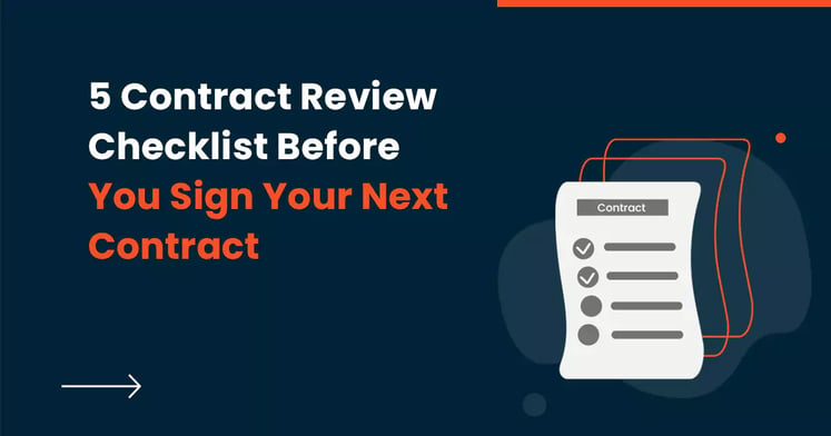 5 contract review checklist before you sign your next contract