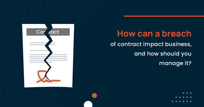 How can a breach of contract impact business, and how should you manage it?