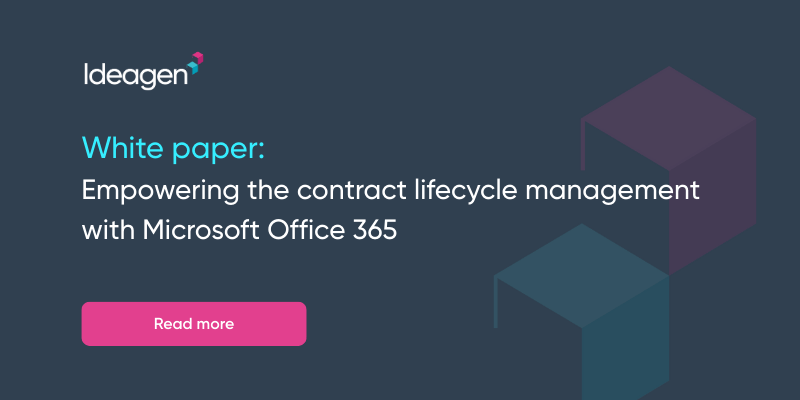 Empowering the contract lifecycle management with Microsoft Office 365