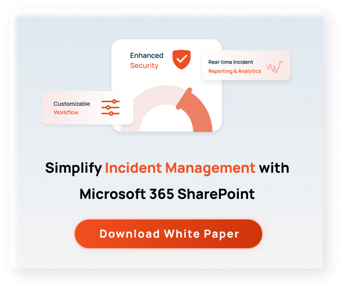 Download White Paper - Simplify Incident Management with Microsoft 365 SharePoint